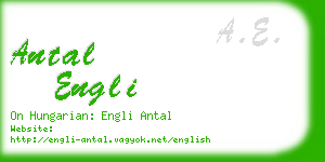 antal engli business card